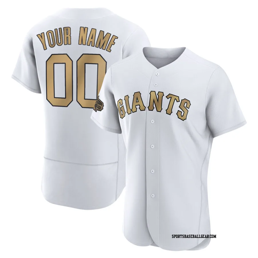 Custom Men's San Francisco Giants White Game Authentic 2022 All-Star Jersey