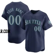 Custom Men's Seattle Mariners Navy Limited Road Jersey