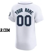 Custom Men's Seattle Mariners White Elite Home Jersey