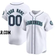 Custom Men's Seattle Mariners White Limited Home Jersey