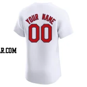 Custom Men's St. Louis Cardinals White Elite Home Jersey