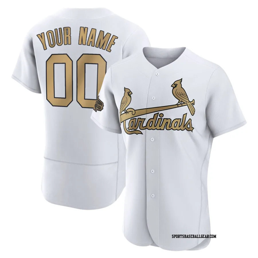 Custom Men's St. Louis Cardinals White Game Authentic 2022 All-Star Jersey