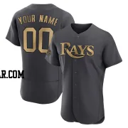 Custom Men's Tampa Bay Rays Charcoal Game Authentic 2022 All-Star Jersey