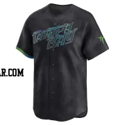 Custom Men's Tampa Bay Rays Charcoal Limited 2024 City Connect Jersey