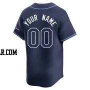 Custom Men's Tampa Bay Rays Navy Limited Away Jersey