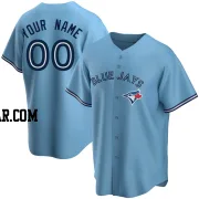 Custom Men's Toronto Blue Jays Blue Replica Powder Alternate Jersey