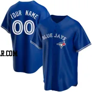 Custom Men's Toronto Blue Jays Royal Replica Alternate Jersey