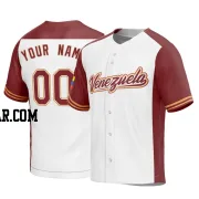 Custom Men's Venezuela Baseball White Replica 2023 World Baseball Classic Jersey