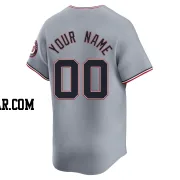 Custom Men's Washington Nationals Gray Limited Road Jersey