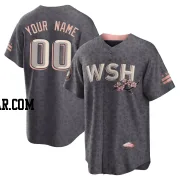 Custom Men's Washington Nationals Gray Replica 2022 City Connect Jersey