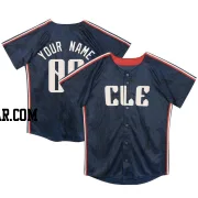 Custom Toddler Cleveland Guardians Navy Limited Preschool & 2024 City Connect Jersey