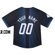 Custom Toddler Detroit Tigers Blue Limited & Preschool 2024 City Connect Jersey