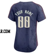 Custom Women's Cleveland Guardians Navy Limited 2024 City Connect Jersey