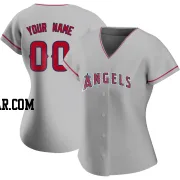 Custom Women's Los Angeles Angels Authentic Silver Road Jersey