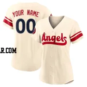 Custom Women's Los Angeles Angels Cream Replica 2022 City Connect Jersey