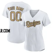 Custom Women's Los Angeles Dodgers White Game Authentic 2022 All-Star Jersey