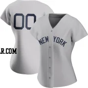 Custom Women's New York Yankees Gray Authentic 2021 Field of Dreams Jersey