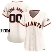 Custom Women's San Francisco Giants Cream Limited Home Jersey