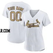 Custom Women's St. Louis Cardinals White Game Authentic 2022 All-Star Jersey