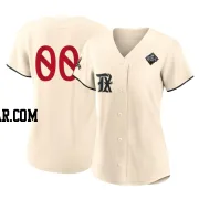 Custom Women's Texas Rangers Cream Authentic 2023 City Connect 2023 World Series Jersey