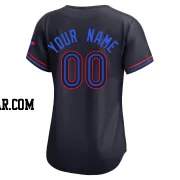 Custom Women's Toronto Blue Jays Black Limited 2024 City Connect Jersey