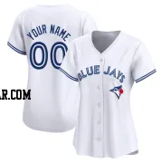 Custom Women's Toronto Blue Jays White Limited Home Jersey