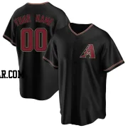 Custom Youth Arizona Diamondbacks Black Replica Alternate Jersey