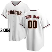 Custom Youth Arizona Diamondbacks White Replica Home Jersey