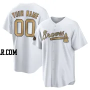 Custom Youth Atlanta Braves White Game Replica 2022 All-Star Jersey