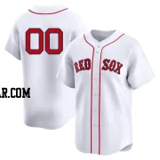 Custom Youth Boston Red Sox White Limited 2nd Home Jersey