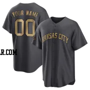 Custom Youth Kansas City Royals Charcoal Game Replica 2022 All-Star Jersey