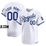 Custom Youth Kansas City Royals White Limited Home Jersey