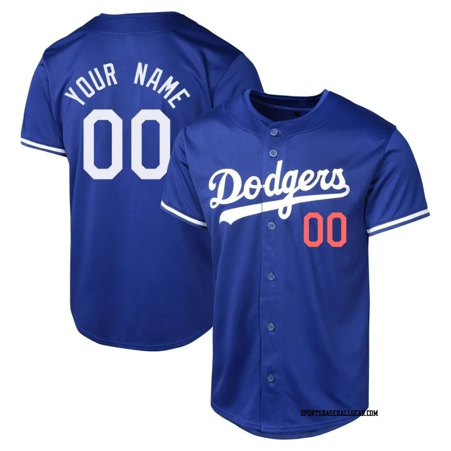 Custom Youth Los Angeles Dodgers Royal Limited Alternate Jersey