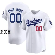 Custom Youth Los Angeles Dodgers White Limited 2024 World Tour Seoul Series Home Jersey