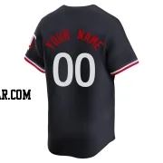 Custom Youth Minnesota Twins Navy Limited Alternate Jersey