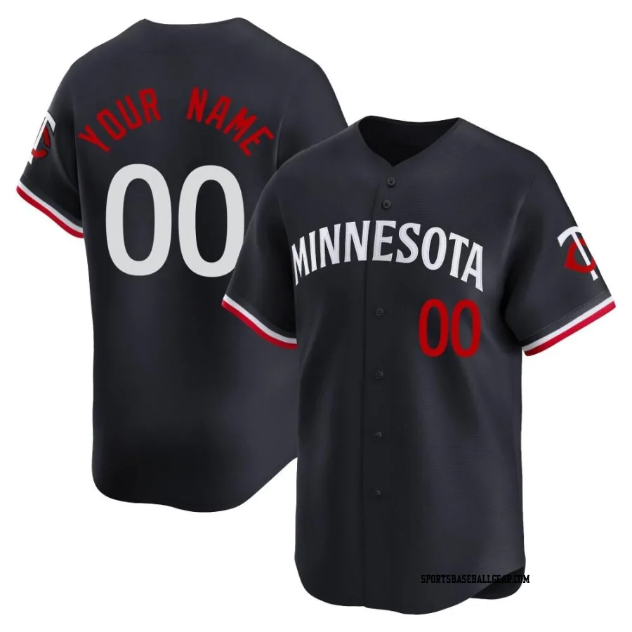 Custom Youth Minnesota Twins Navy Limited Alternate Jersey