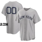 Custom Youth New York Yankees Gray Replica 2021 Field of Dreams Jersey