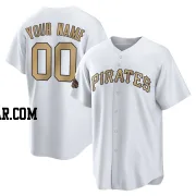 Custom Youth Pittsburgh Pirates White Game Replica 2022 All-Star Jersey