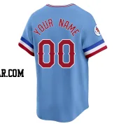 Custom Youth Texas Rangers Light Blue Limited Cooperstown Collection Jersey