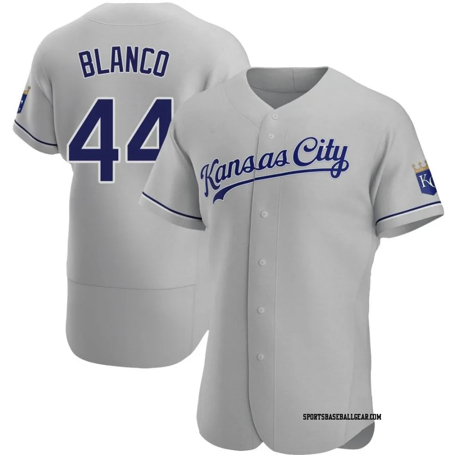 Dairon Blanco Men's Kansas City Royals Gray Authentic Road Jersey