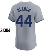 Dairon Blanco Men's Kansas City Royals Gray Elite Road Jersey