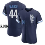 Dairon Blanco Men's Kansas City Royals Navy Authentic 2022 City Connect Jersey