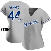 Dairon Blanco Women's Kansas City Royals Gray Authentic Road Jersey