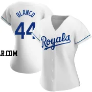 Dairon Blanco Women's Kansas City Royals White Authentic Home Jersey