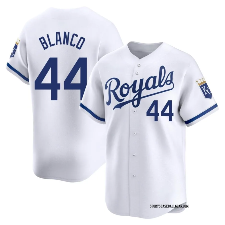 Dairon Blanco Youth Kansas City Royals White Limited Home Jersey