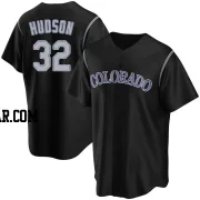 Dakota Hudson Men's Colorado Rockies Black Replica Alternate Jersey