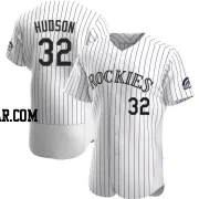 Dakota Hudson Men's Colorado Rockies White Authentic Home Jersey