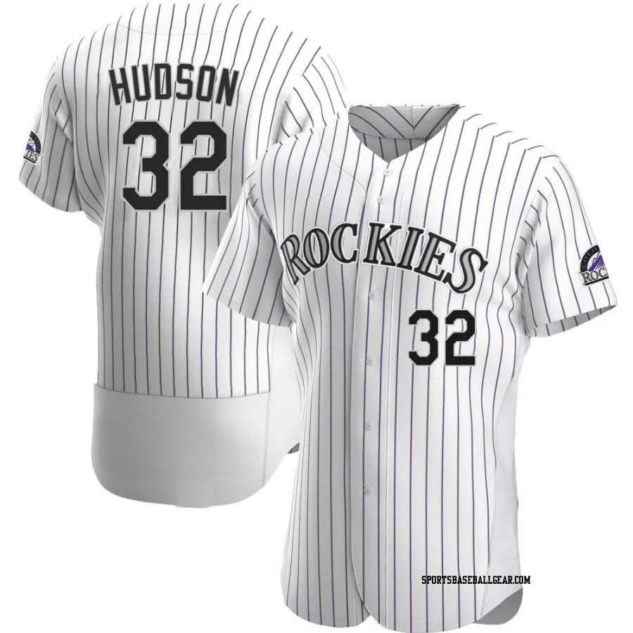 Dakota Hudson Men's Colorado Rockies White Authentic Home Jersey