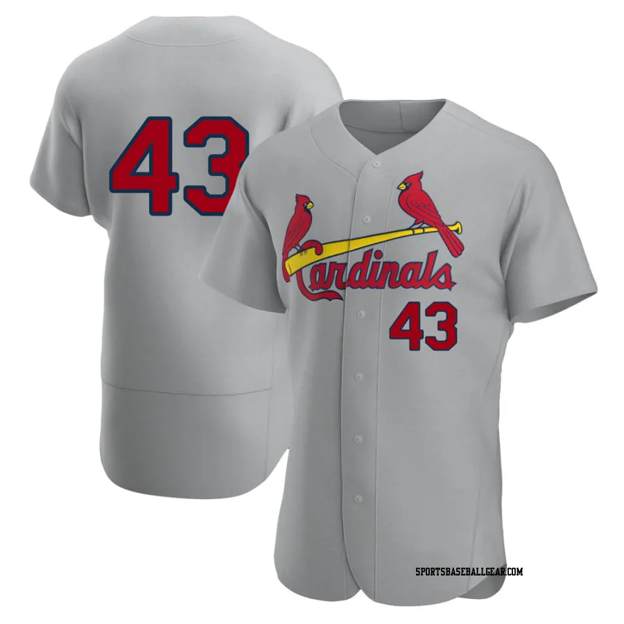 Dakota Hudson Men's St. Louis Cardinals Gray Authentic Road Jersey