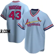 Dakota Hudson Men's St. Louis Cardinals Light Blue Replica Road Cooperstown Collection Jersey